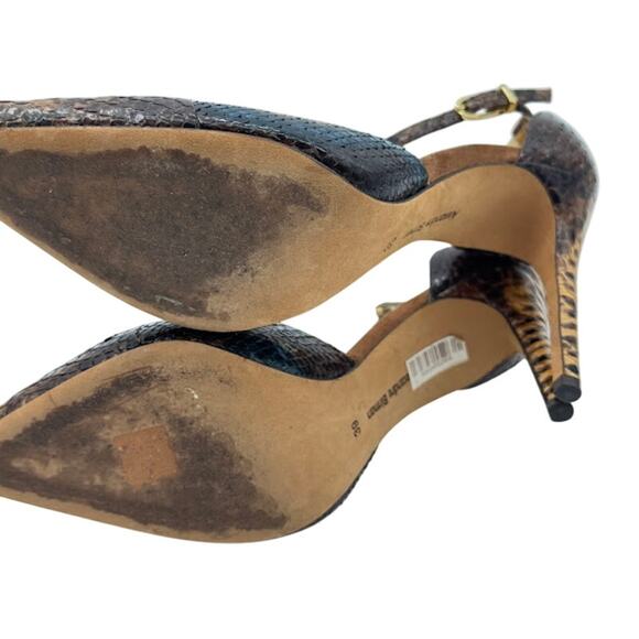 Alexandre Birman Burmese Python Ankle Strap Stiletto Heels Women’s Size EU 39 - Picture 9 of 12